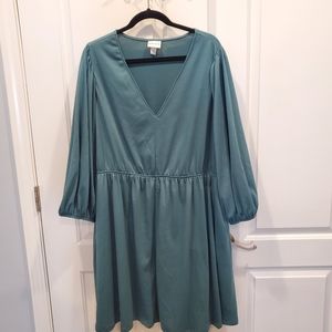 Boho Light Turquoise Dress 2x